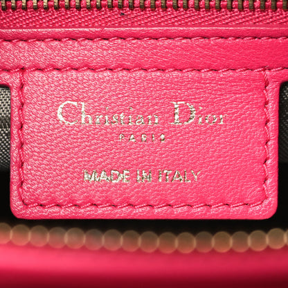 Christian Dior Lambskin Cannage Large Lady Dior Pink