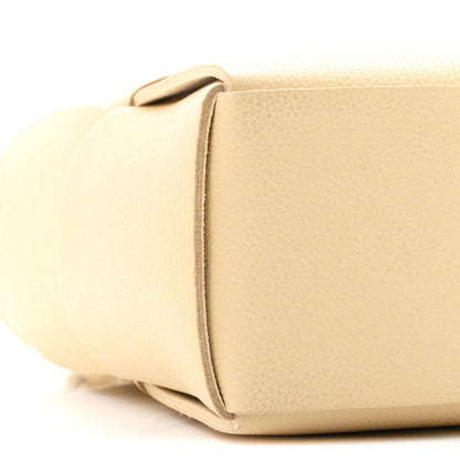 Bottega Veneta Grained Calfskin Maxi Intrecciato Mini Arco Tote Porridge
