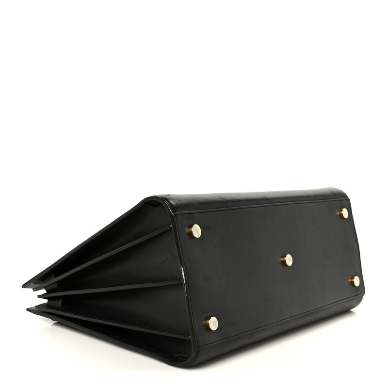 Saint Laurent Calfskin Large Sac De Jour Carryall Black