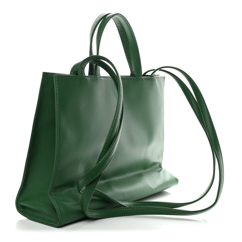 Telfar Vegan Leather Medium Shopping Bag Greenscreen
