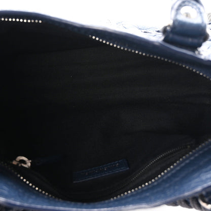Balenciaga Agneau Giant 12 Silver Hardware Mini City Bleu Roi