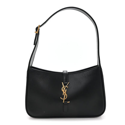 Saint Laurent Smooth Calfskin Le 5 A 7 Hobo Black