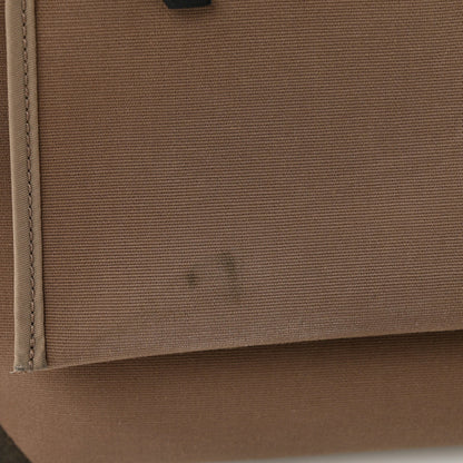 Hermes Toile Officier Vache Hunter Herbag Zip 31 PM Etoupe Bleu Indigo Etoupe Black