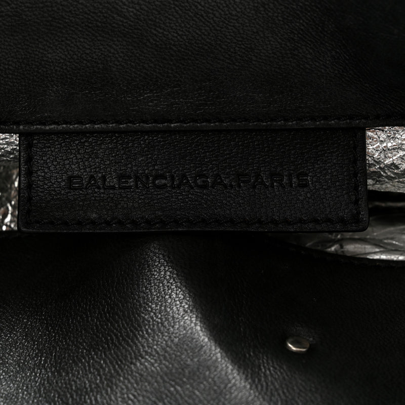 Balenciaga Supple Calfskin Papier A4 Zip Around Tote Black