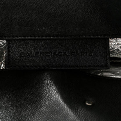 Balenciaga Supple Calfskin Papier A4 Zip Around Tote Black