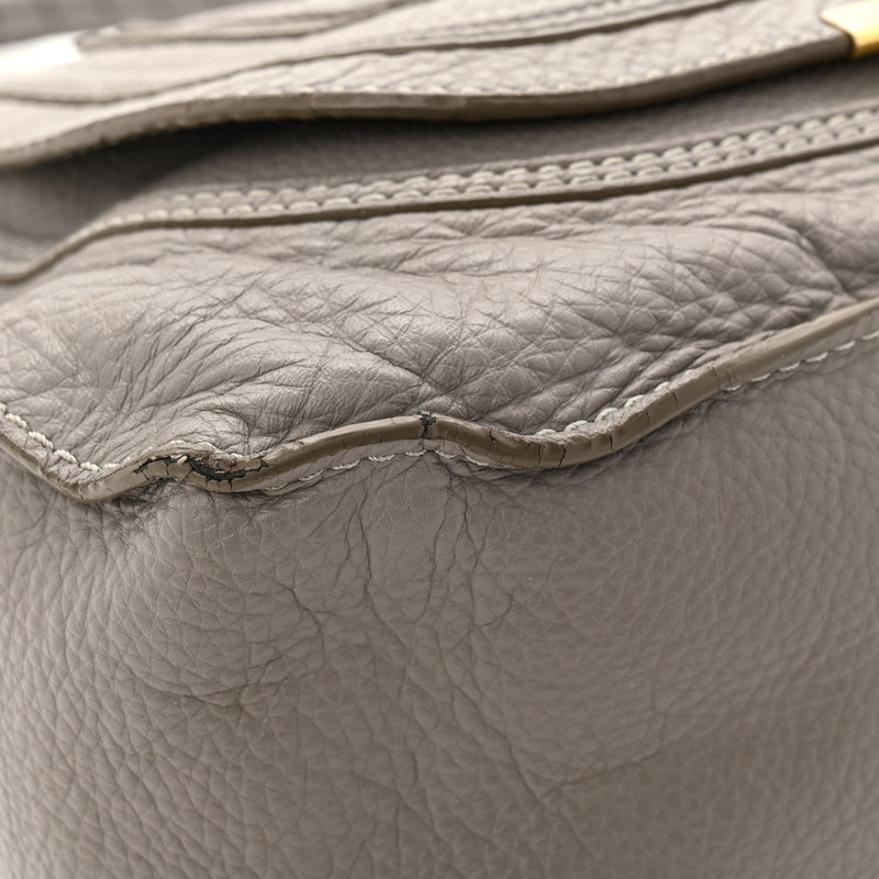 Chloe Calfskin Medium Marcie Satchel Cashmere Grey
