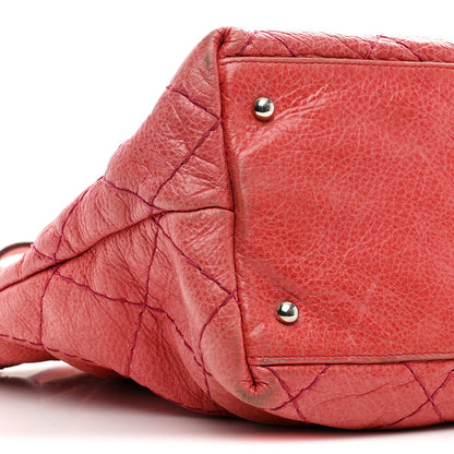 Chanel Glazed Calfskin Large On The Road Tote Pink