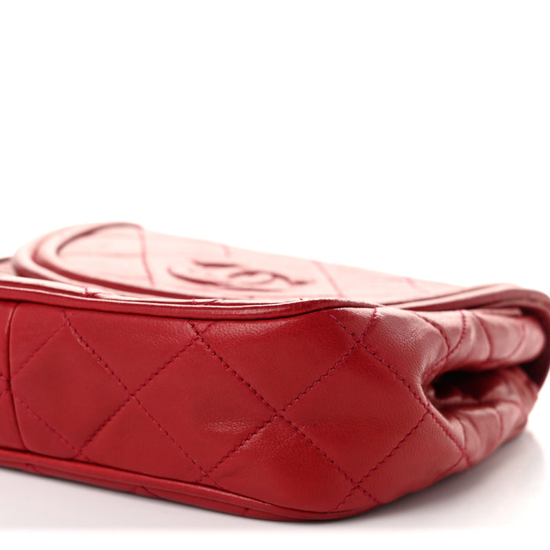 Chanel Lambskin Quilted Tassel Flap Red
