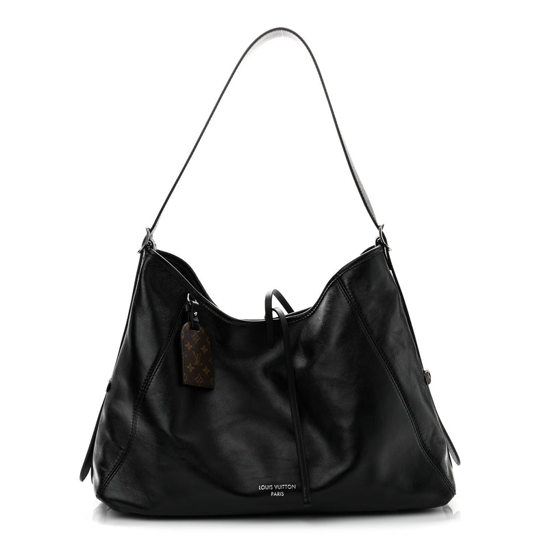 Louis Vuitton Lambskin CarryAll Vibe MM Black