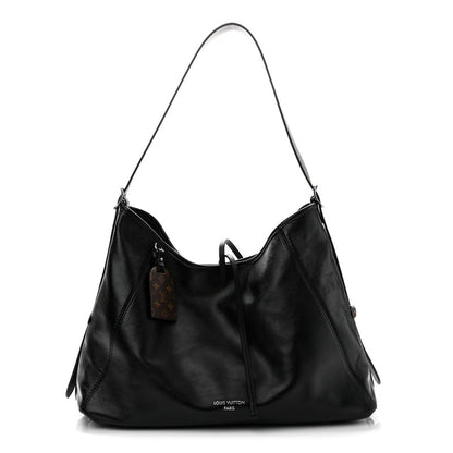 Louis Vuitton Lambskin CarryAll Vibe MM Black