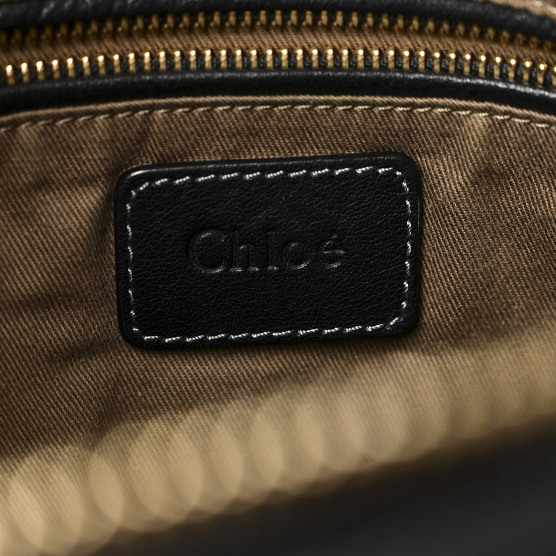 Chloe Calfskin Large Marcie Satchel Black